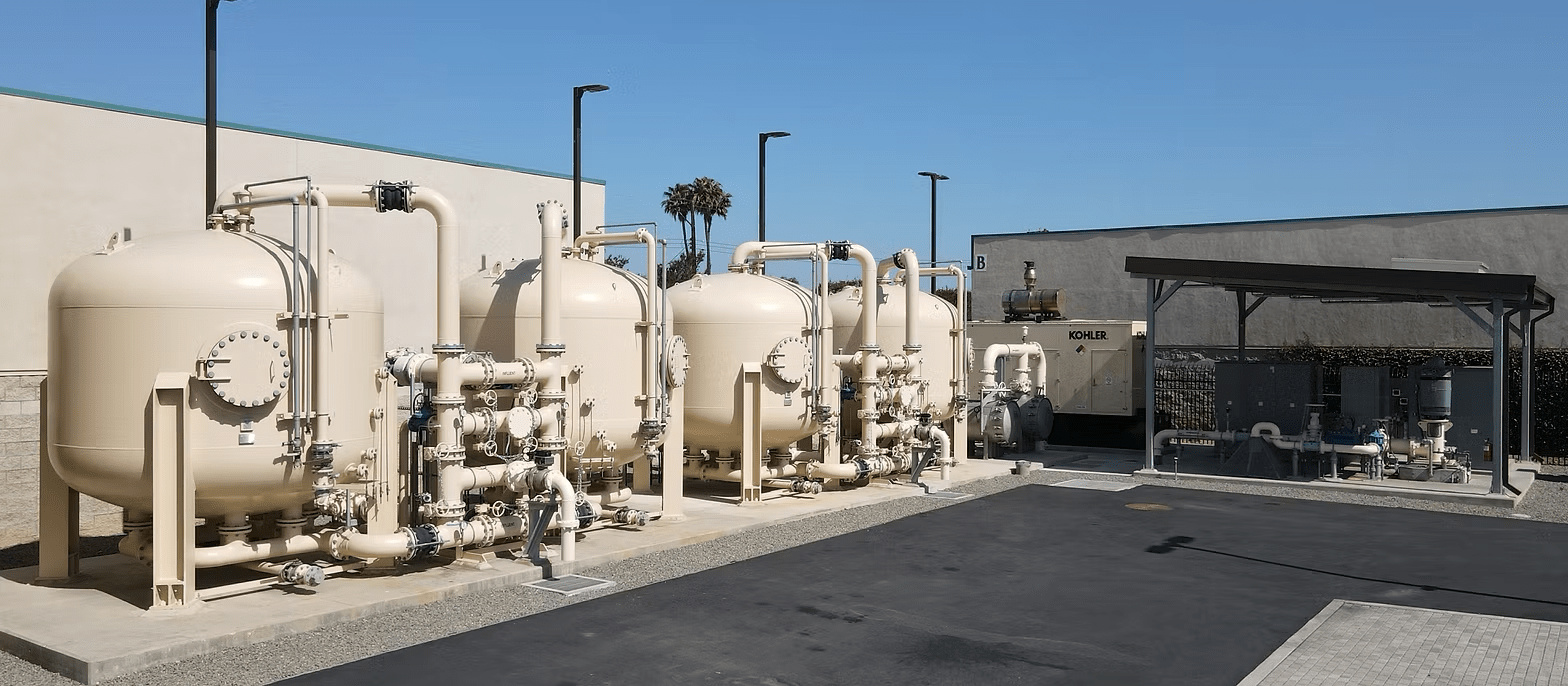 Water facility tanks