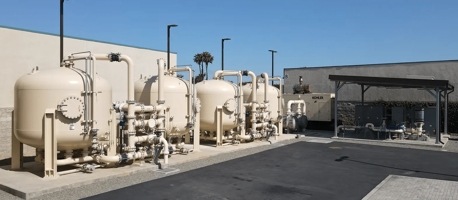 Water facility tanks