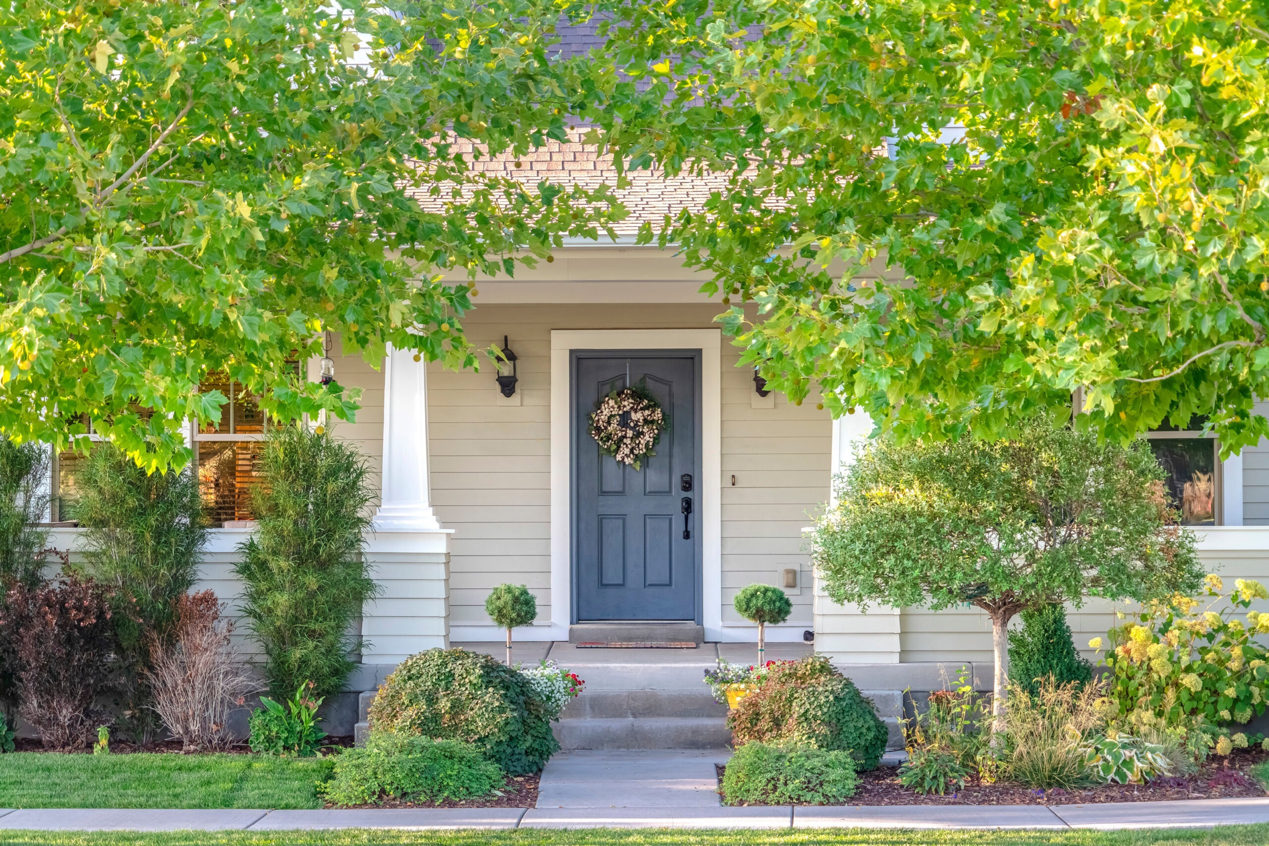 Entrance of a suburban home