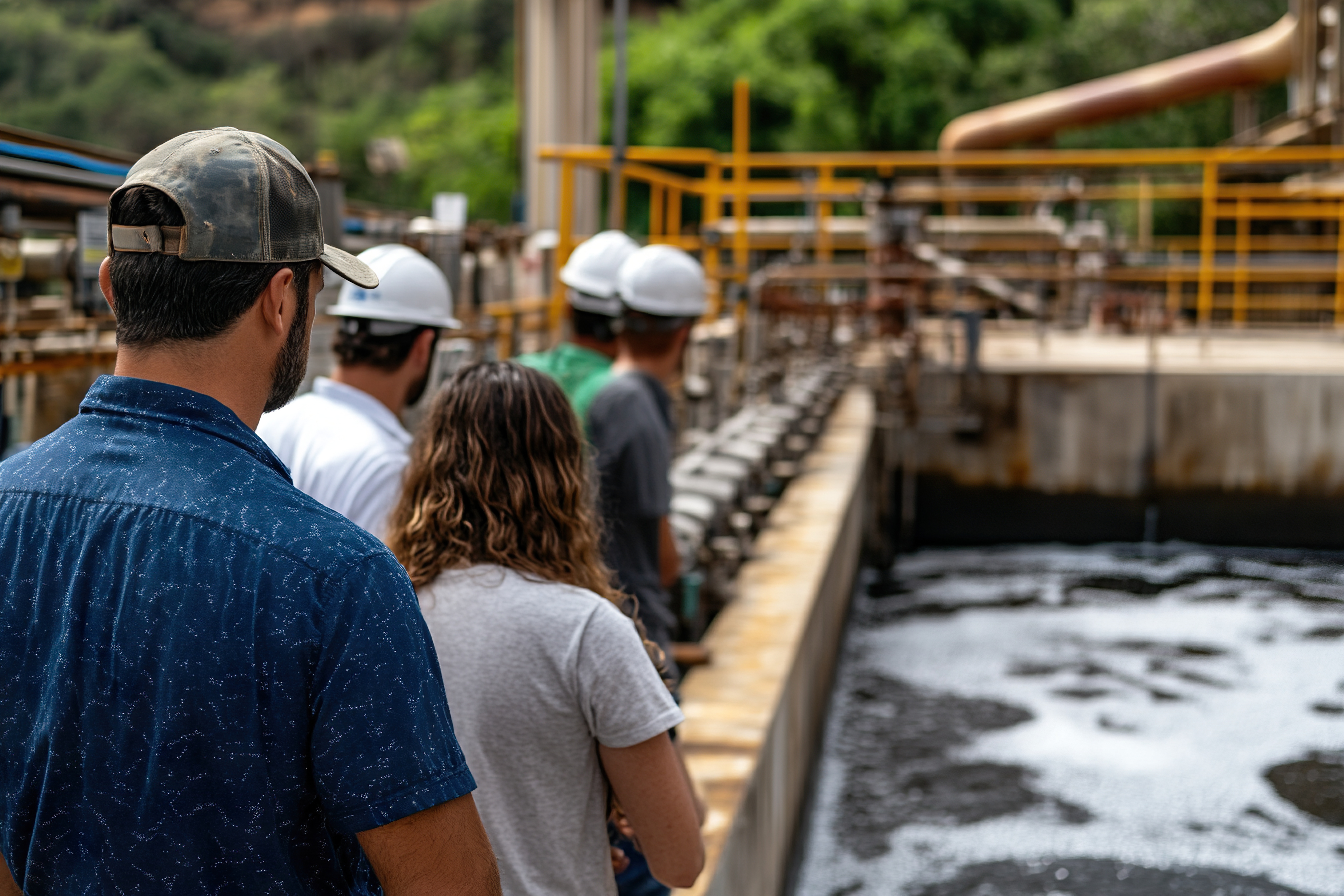 Visitors at Water Treatment Plant
